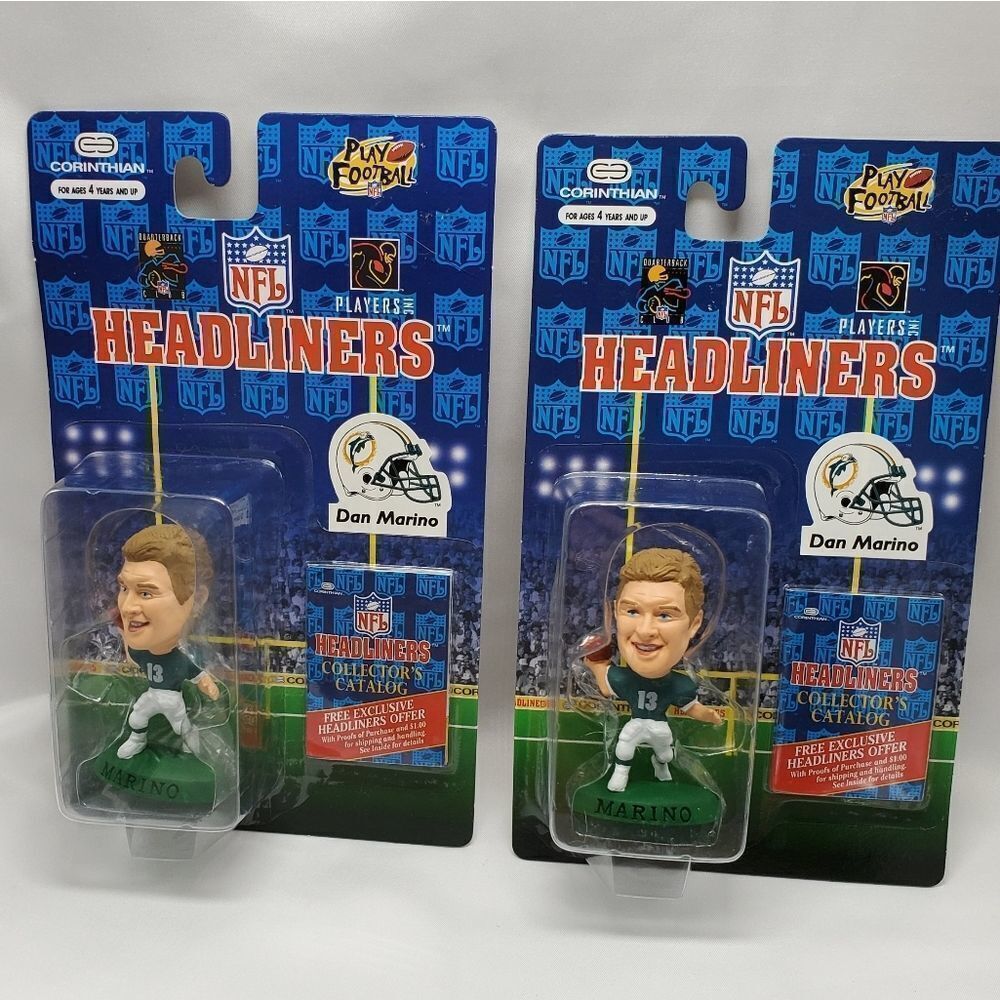 🩵NIB Vintage Dolphins Dan Marino Headliners